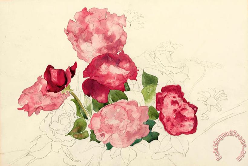 Red Roses painting - Charles Demuth Red Roses Art Print Red Roses painting - Charles Demuth Red Roses Art Print