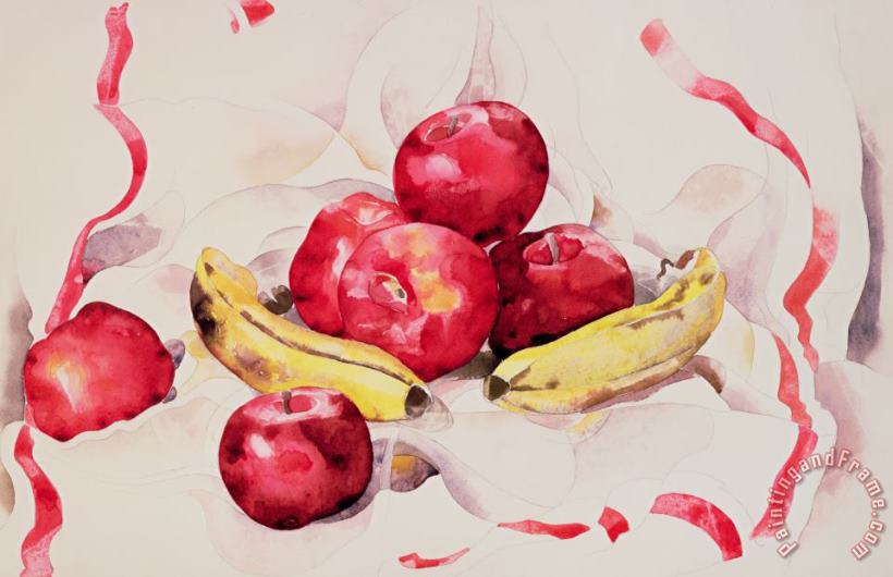 Still Life with Apples and Bananas painting - Charles Demuth Still Life with Apples and Bananas Art Print