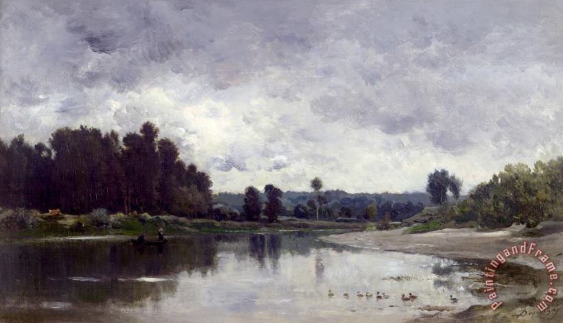 Charles Francois Daubigny Bords De Riviere Art Painting