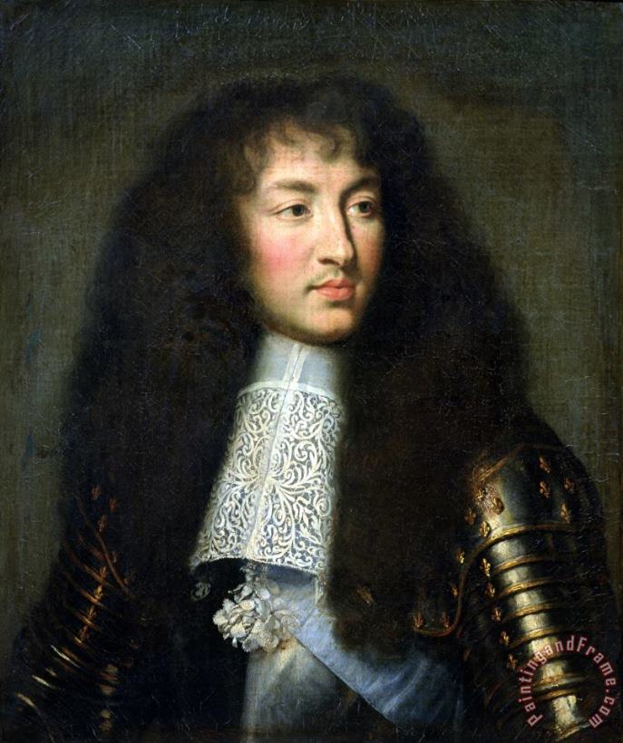 Portrait of Louis XIV painting - Charles Le Brun Portrait of Louis XIV Art Print