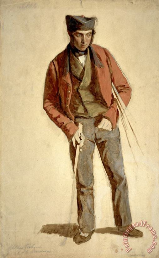 Charles Lees Allan Robertson, Fl. 1847. Golf Ball Maker Art Painting