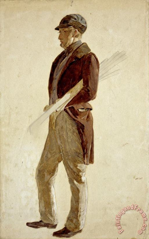 Charles Lees Sandy Pirrie, Active 1847. Golfer Art Painting
