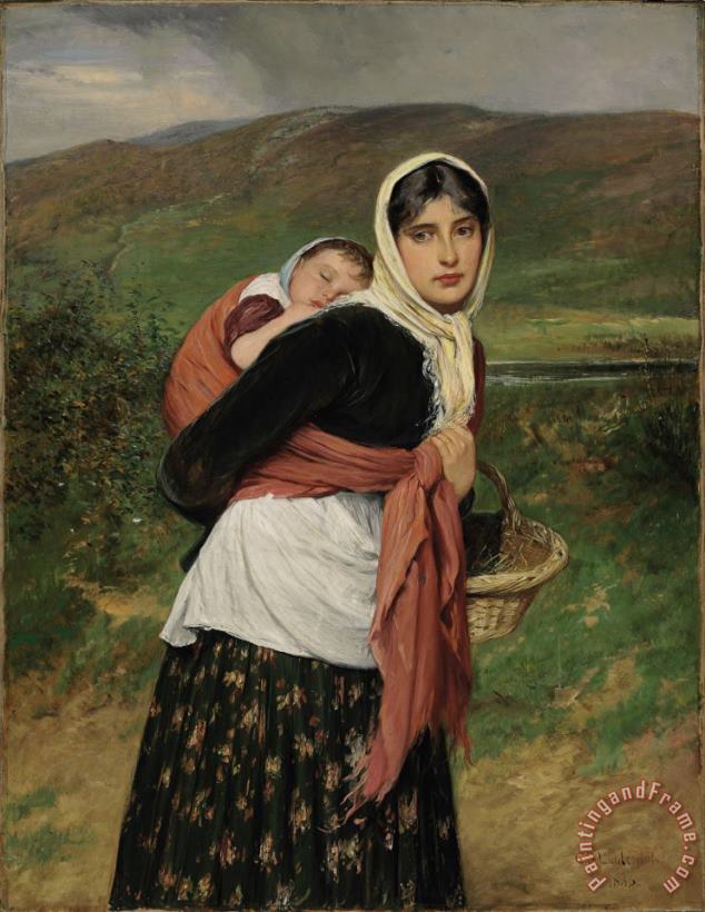 Returning From Market painting - Charles Sillem Lidderdale Returning From Market Art Print