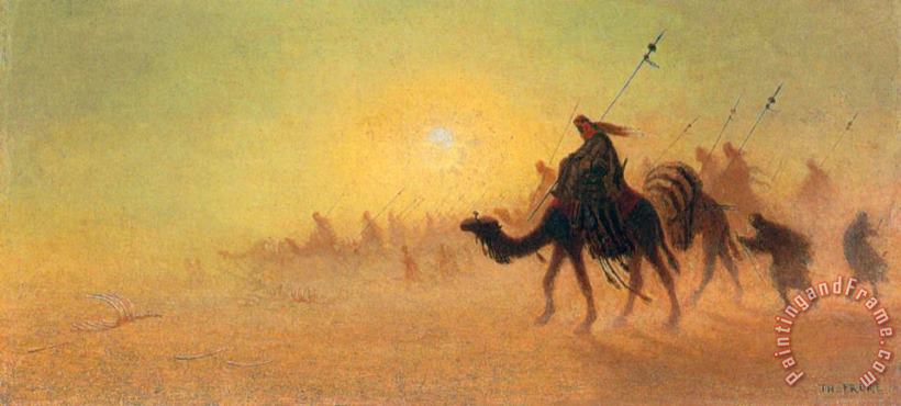 Charles Theodore Frere Crossing The Desert Art Painting