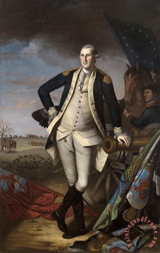 Charles Willson Peale George Washington at The Battle of Princeton Art Painting
