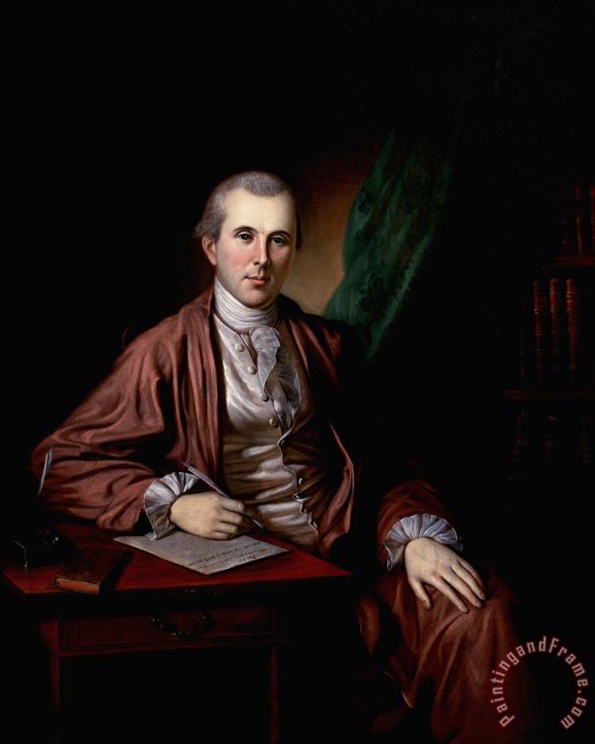 Charles Willson Peale Portrait of Dr. Benjamin Rush Art Painting