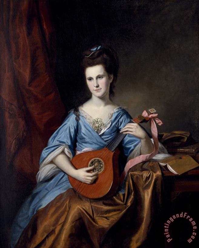 Portrait of Mrs Benjamin Rush (julia Stockton) painting - Charles Willson Peale Portrait of Mrs Benjamin Rush (julia Stockton) Art Print