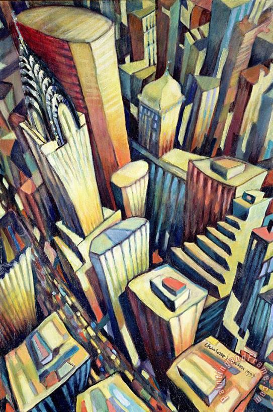 The Chrysler Building painting - Charlotte Johnson Wahl The Chrysler Building Art Print