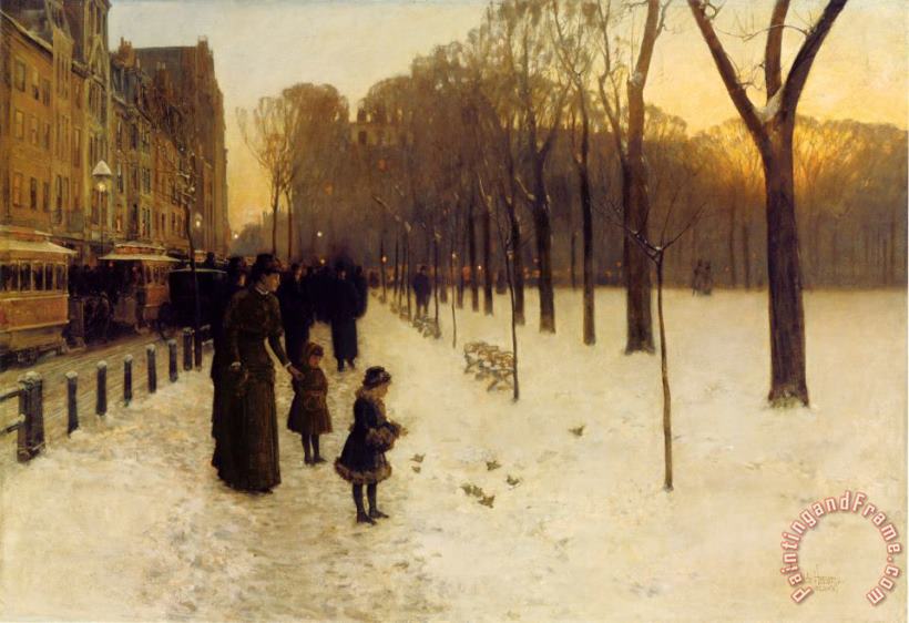 Childe Hassam Boston Common at Twilight Art Print
