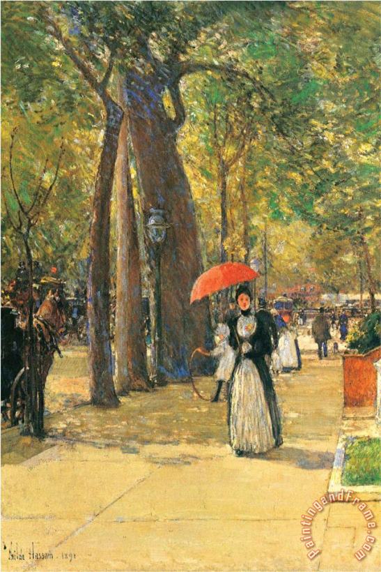Fifth Avenue And Washington Square painting - Childe Hassam Fifth Avenue And Washington Square Art Print