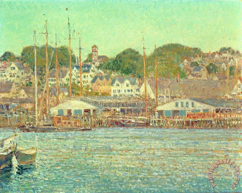 Childe Hassam Gloucester Harbor Art Print