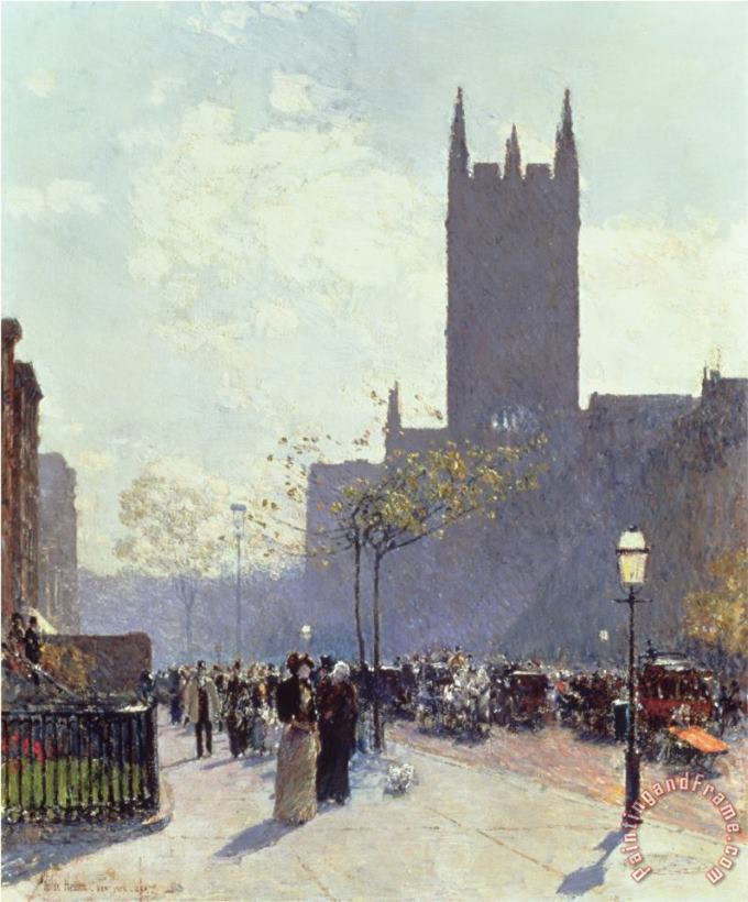 Childe Hassam Lower Fifth Avenue 1890 Art Painting