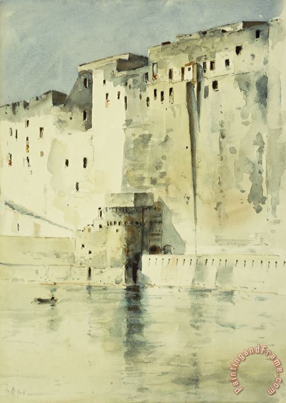Old Fortress Naples painting - Childe Hassam Old Fortress Naples Art Print