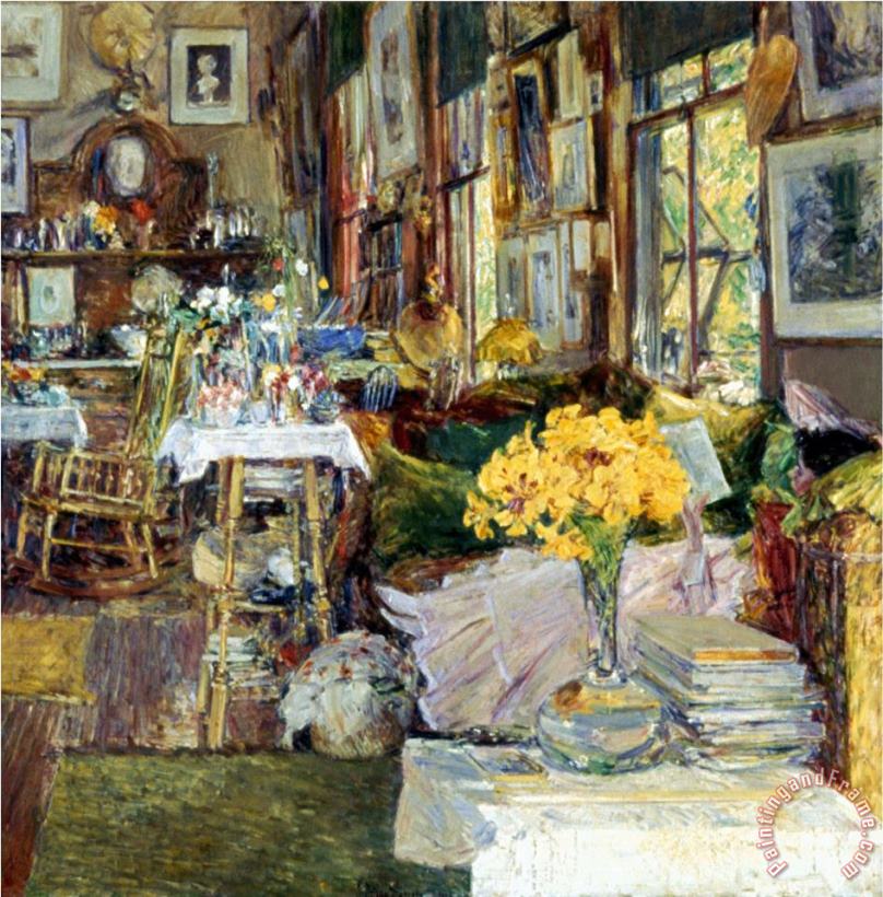 Childe Hassam Room of Flowers 1894 Art Print
