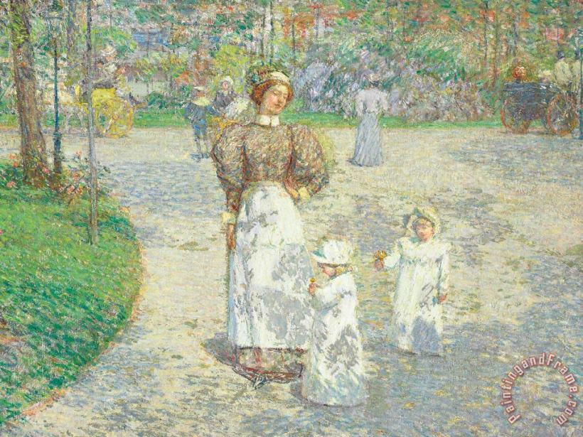 Spring In Central Park painting - Childe Hassam Spring In Central Park Art Print
