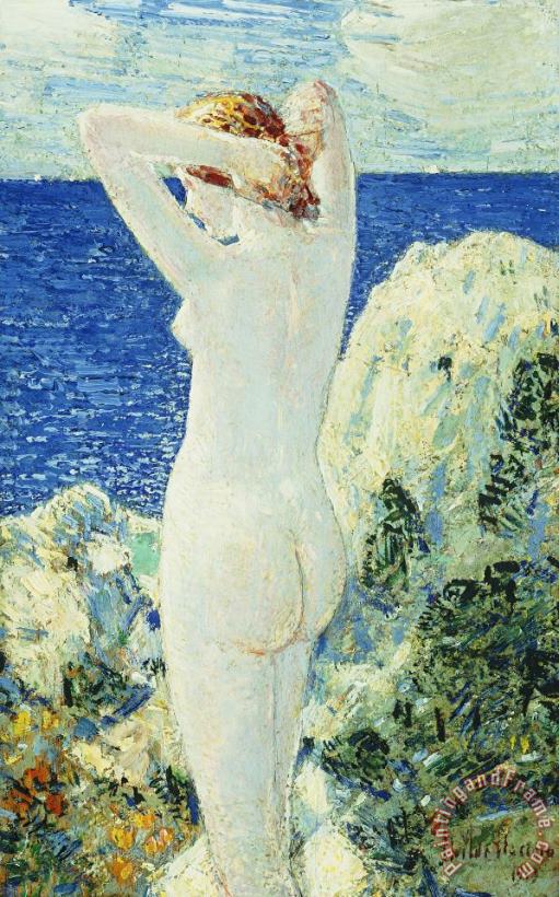 Childe Hassam The Bather Art Painting