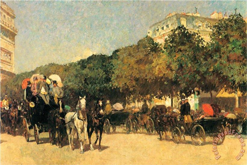 Childe Hassam The Day of The Grand Prize 2 Art Painting