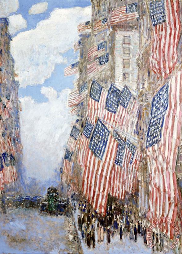 Childe Hassam The Fourth of July 1916 Art Painting