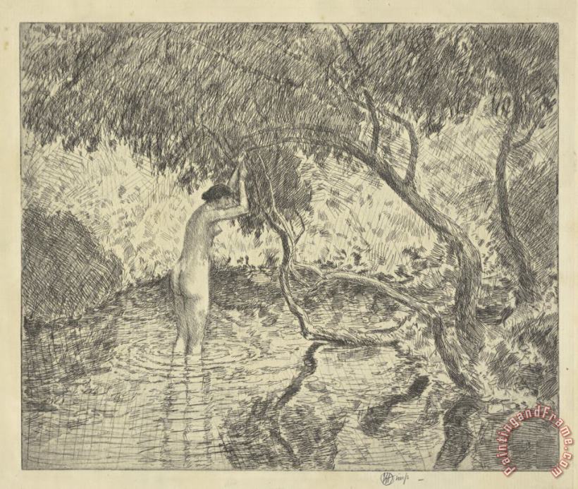The Willow Pool painting - Childe Hassam The Willow Pool Art Print