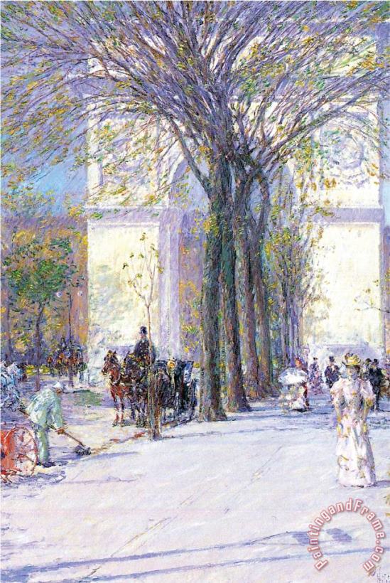 Washington Triumphal Arch in Spring painting - Childe Hassam Washington Triumphal Arch in Spring Art Print