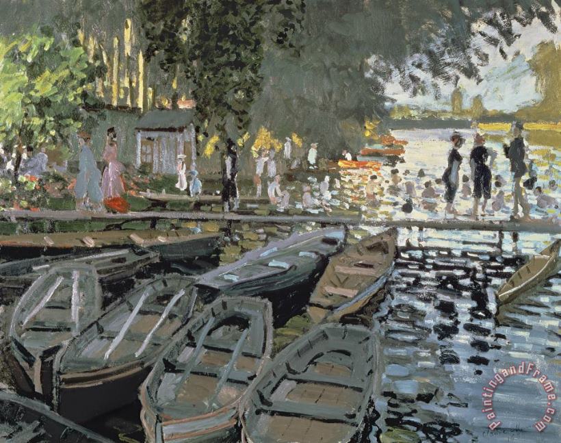 Claude Monet Bathers at La Grenouillere Art Painting
