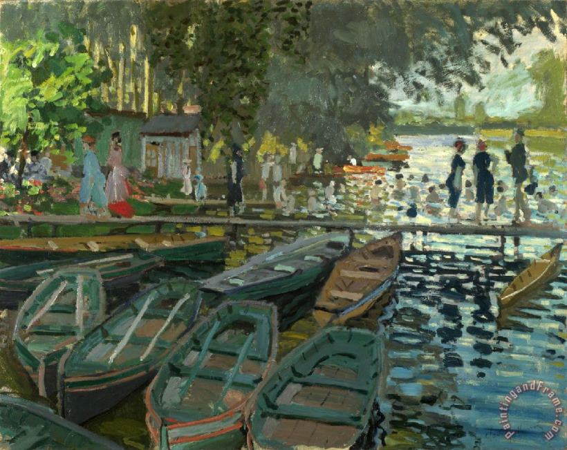 Claude Monet Bathers at La Grenouillere 2 Art Painting