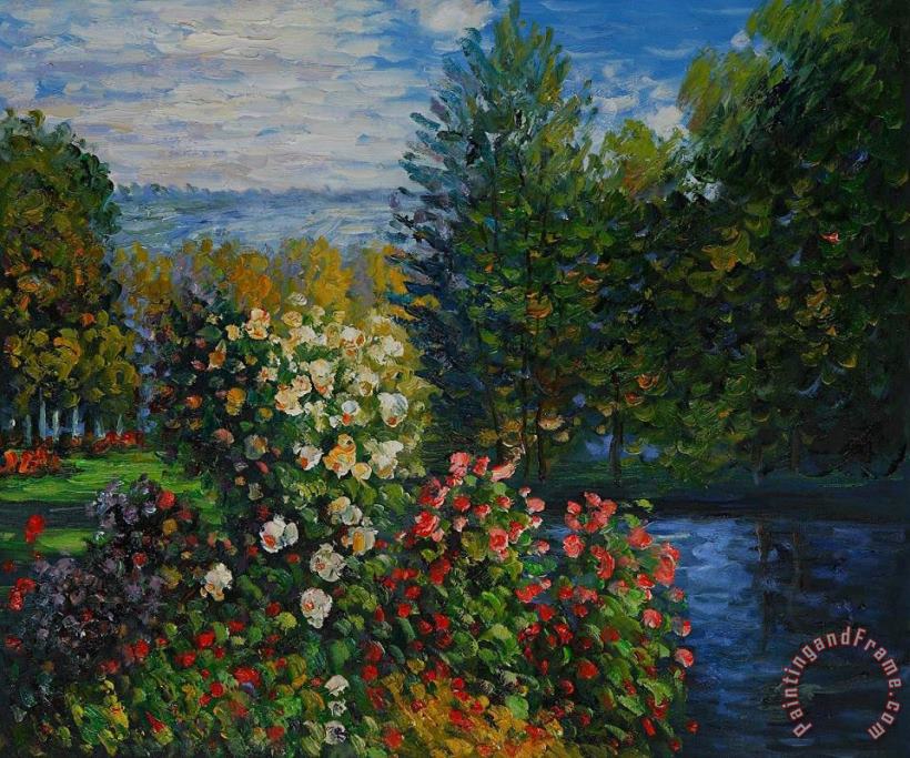 Corner Of The Garden At Montgeron painting - Claude Monet Corner Of The Garden At Montgeron Art Print