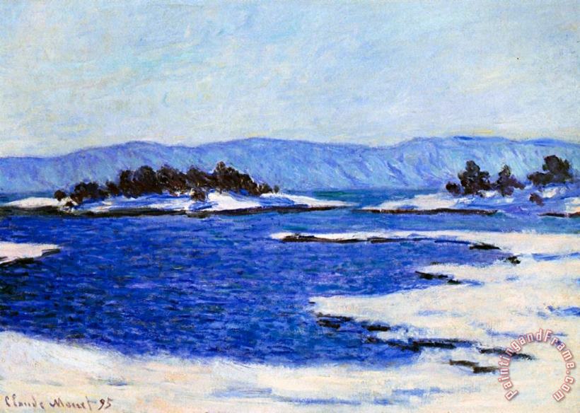 Claude Monet Fjord at Christiania Art Print