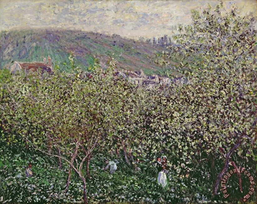 Claude Monet Fruit Pickers Art Painting