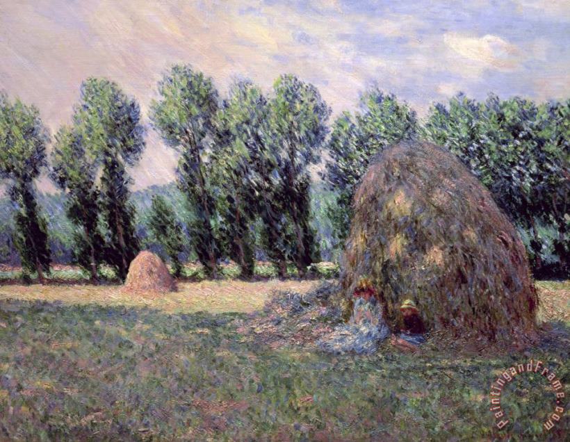 Claude Monet Haystacks Art Painting