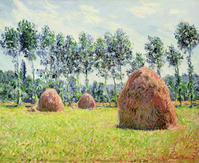 Claude Monet Haystacks at Giverny Art Painting
