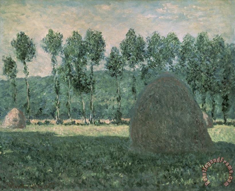 Claude Monet Haystacks near Giverny Art Painting