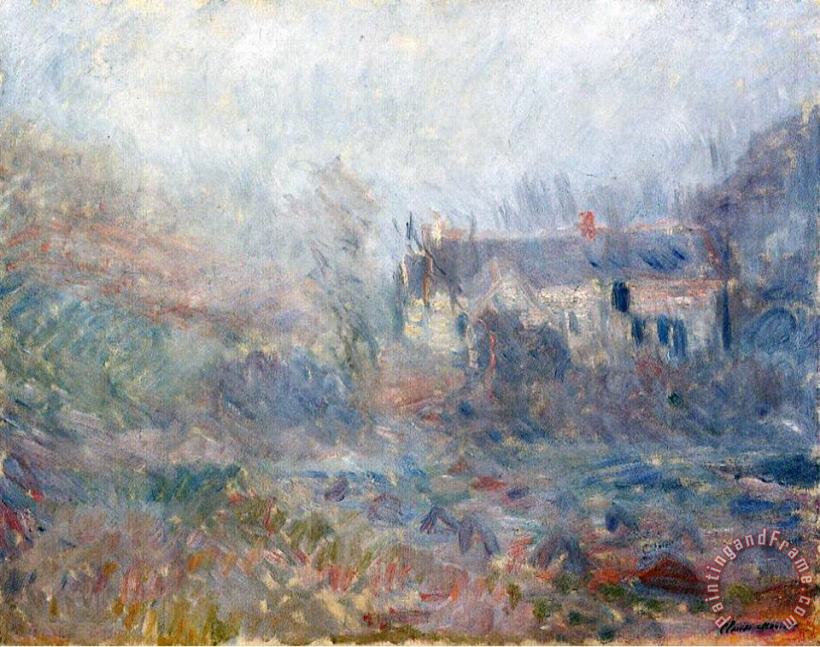 House at Falaise painting - Claude Monet House at Falaise Art Print