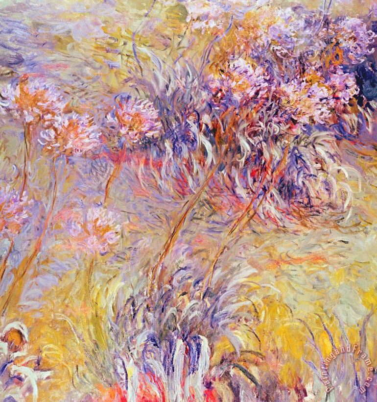 Impression - Flowers painting - Claude Monet Impression - Flowers Art Print