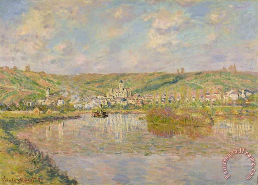 Late Afternoon - Vetheuil painting - Claude Monet Late Afternoon - Vetheuil Art Print