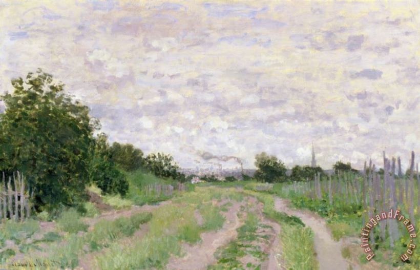 Claude Monet Path through the Vines at Argenteuil Art Print