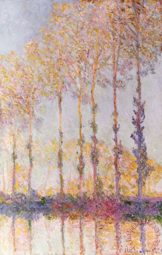 Poplars on the Banks of the Epte painting - Claude Monet Poplars on the Banks of the Epte Art Print