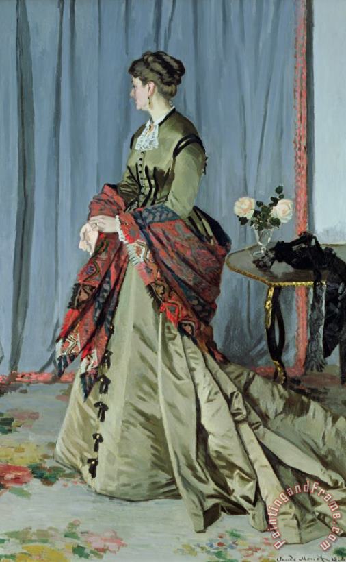 Claude Monet Portrait of Madame Louis Joachim Gaudibert Art Print