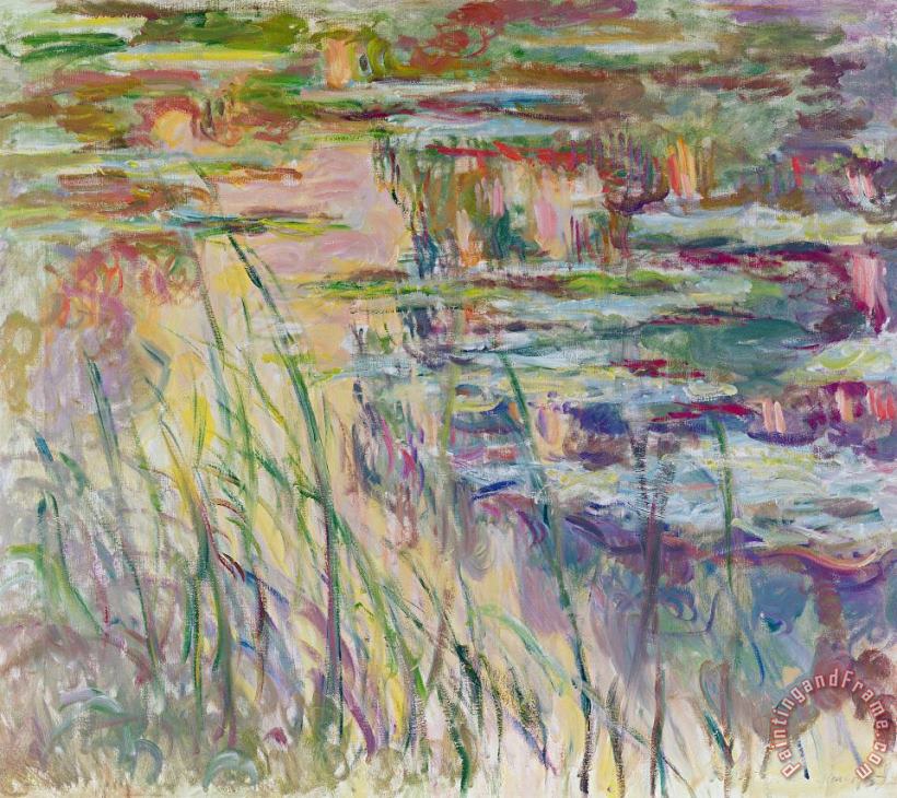 Claude Monet Reflections On The Water Art Painting