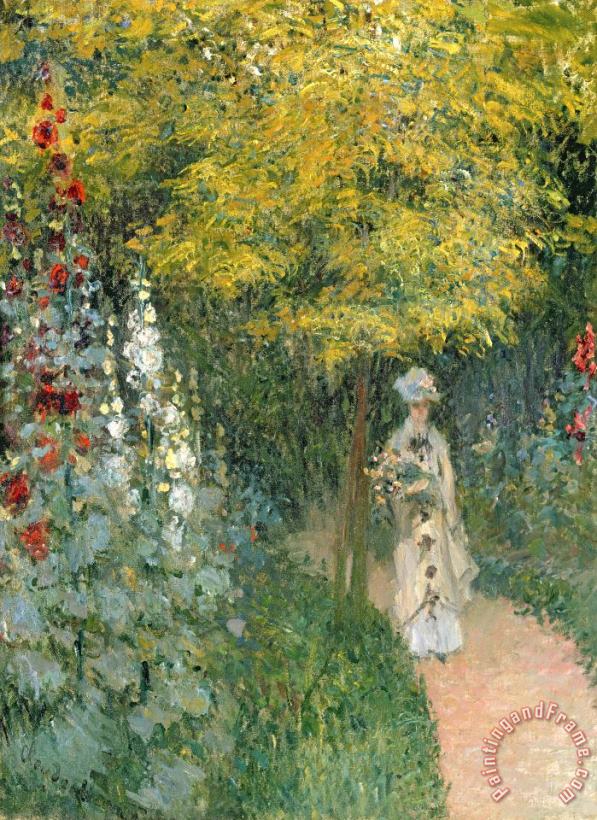 Rose Garden painting - Claude Monet Rose Garden Art Print