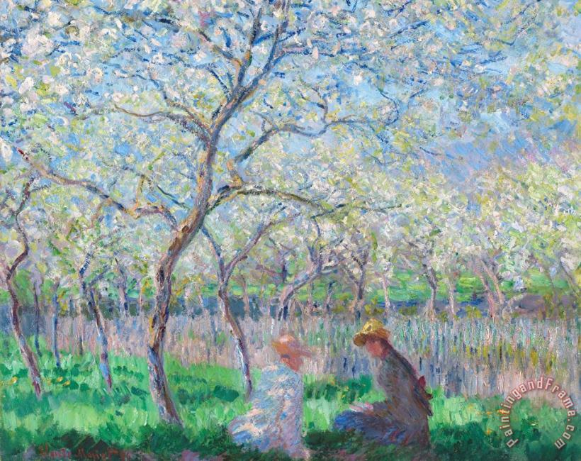 Claude Monet Springtime Art Painting