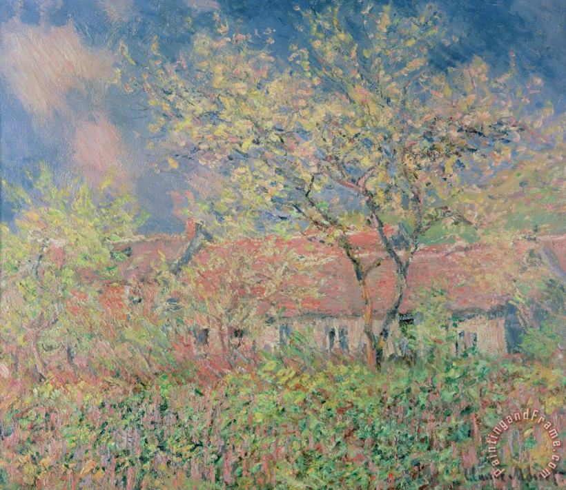 Springtime At Giverny painting - Claude Monet Springtime At Giverny Art Print