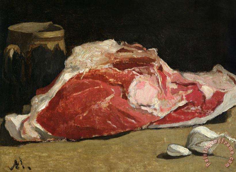Claude Monet Still Life The Joint Of Meat Art Print