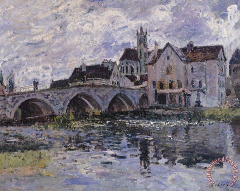 Claude Monet The Bridge of Moret sur Loing Art Print