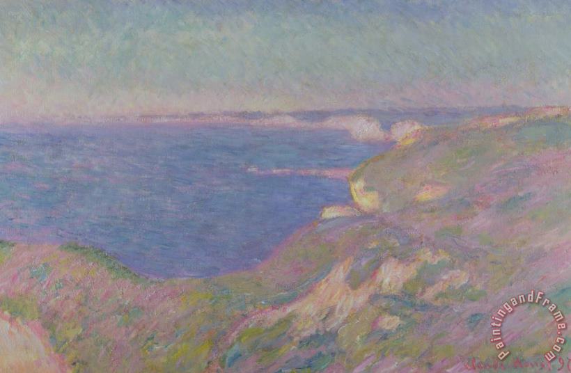 Claude Monet The Cliffs Near Dieppe Art Print