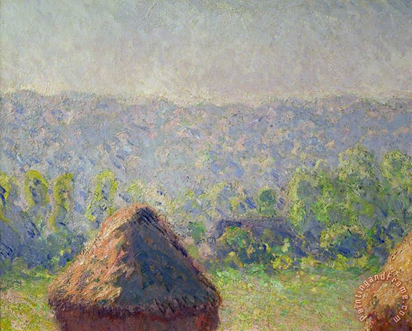 Claude Monet The Haystacks Art Painting