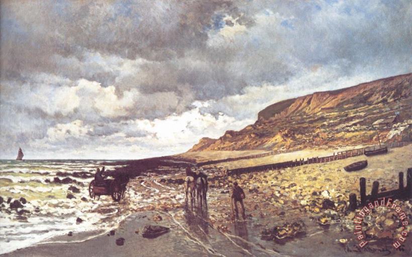 Claude Monet The Headland of The Heve at Low Tide Art Painting
