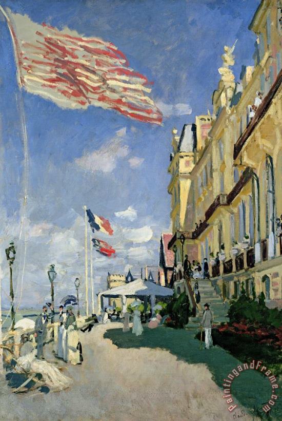 The Hotel des Roches Noires at Trouville painting - Claude Monet The Hotel des Roches Noires at Trouville Art Print
