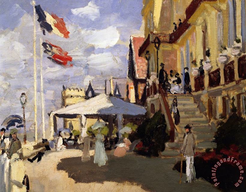 Claude Monet The Hotel Des Roches Noires At Trouville Art Print