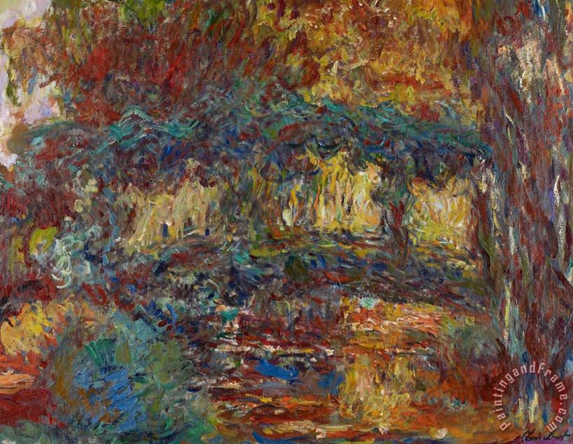 The Japanese Bridge painting - Claude Monet The Japanese Bridge Art Print